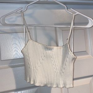 Ribbed Sweater Crop top size small.